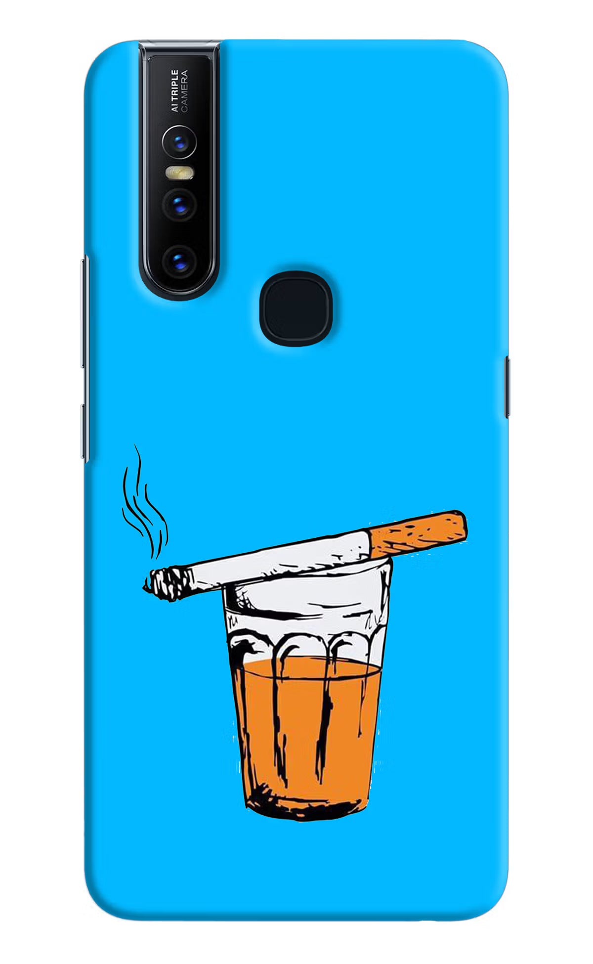 Chai Sutta Vivo V15 Hard Case Back Cover by Casekaro