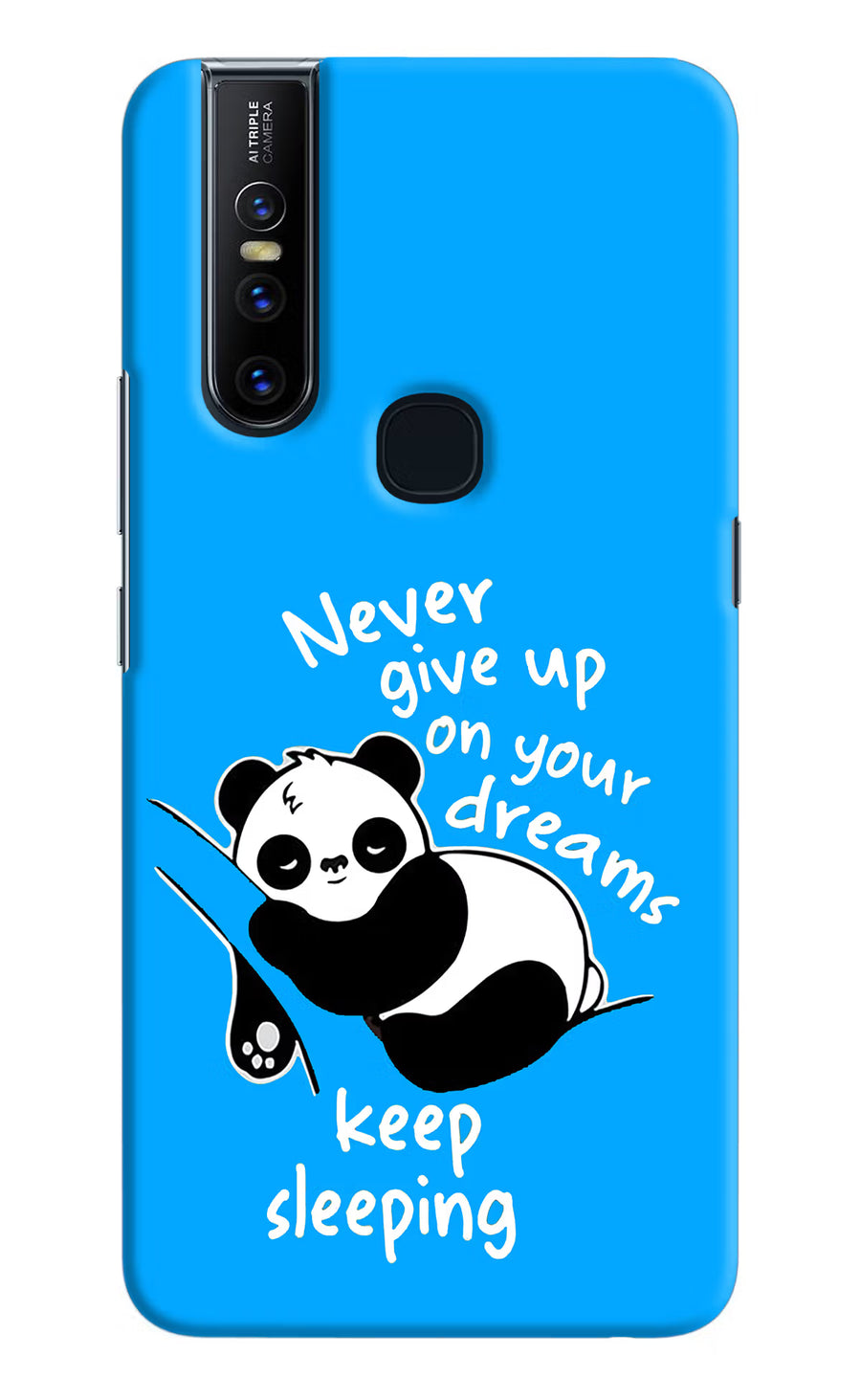 Keep Sleeping Vivo V15 Back Cover, Hard case