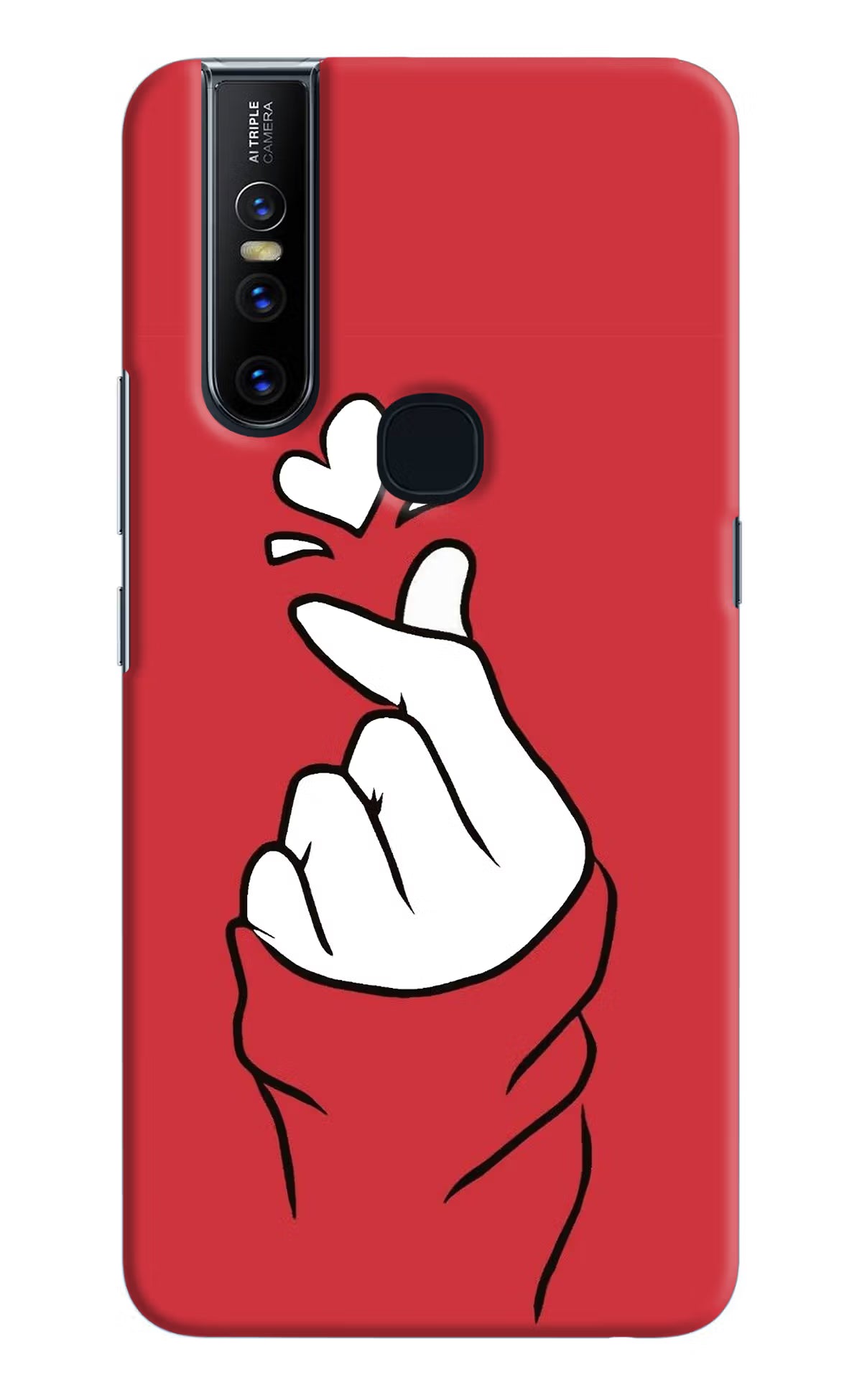 Korean Love Sign Vivo V15 Hard Case Back Cover by Casekaro