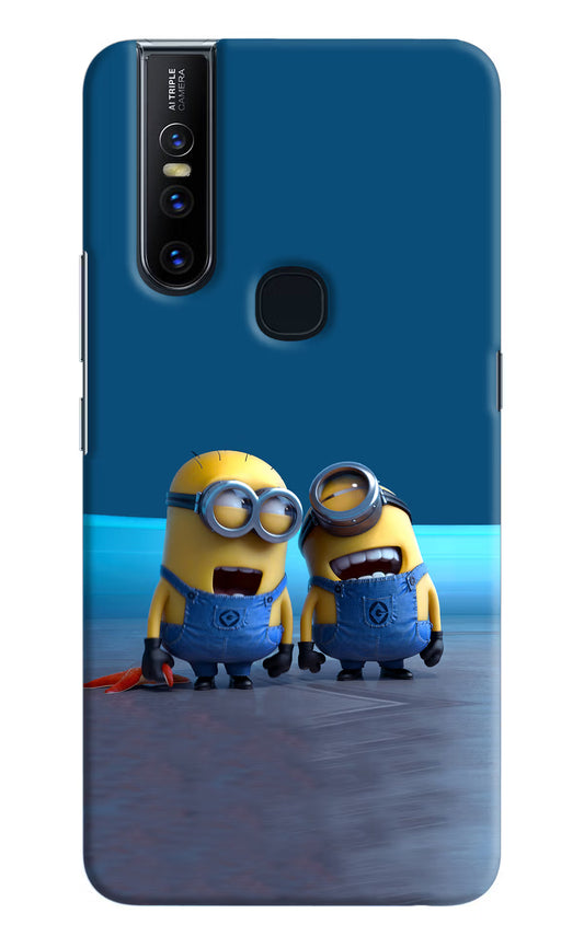 Minion Laughing Vivo V15 Hard Case Back Cover by Casekaro