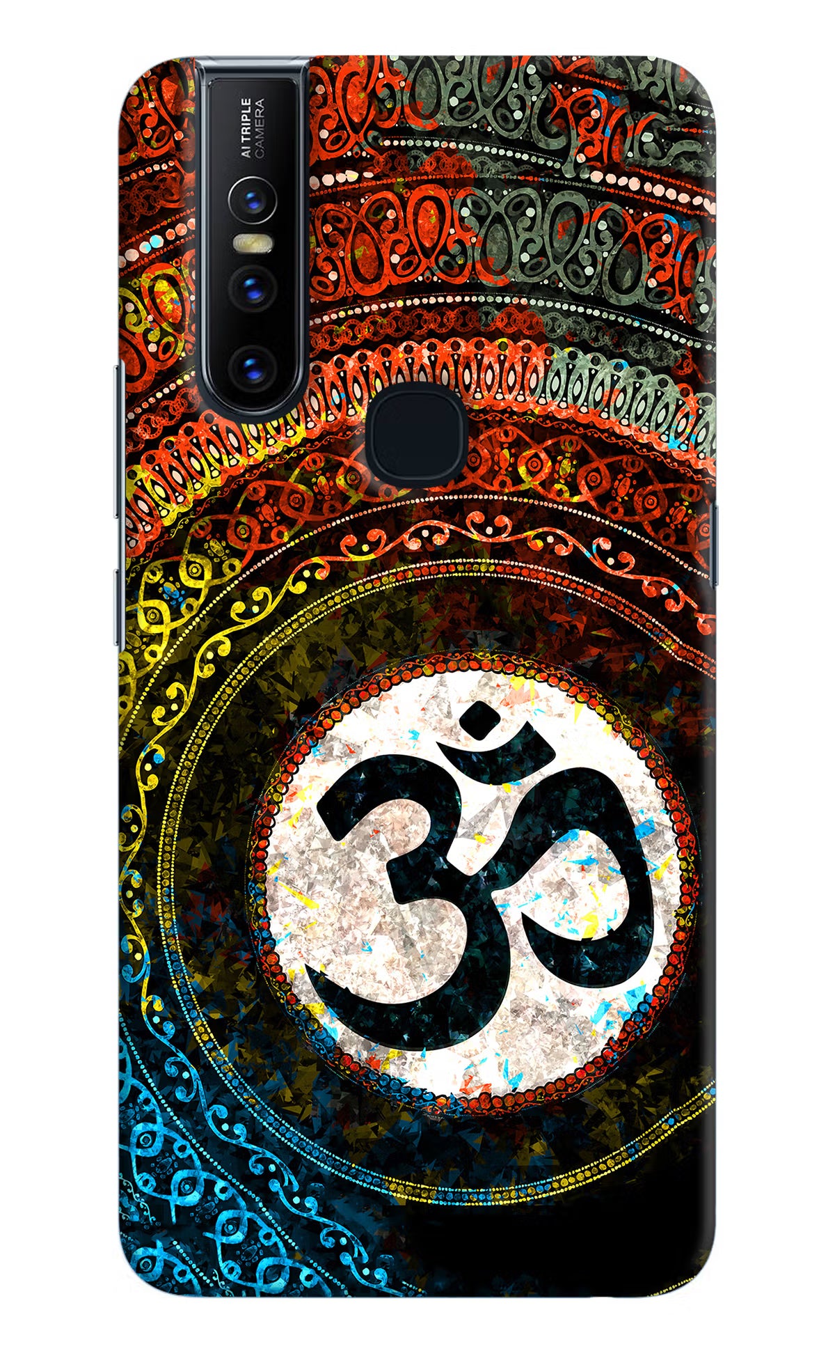 Om Cultural Vivo V15 Hard Case Back Cover by Casekaro