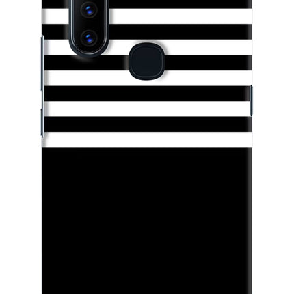Black and White Print Vivo V15 Hard Case Back Cover by Casekaro