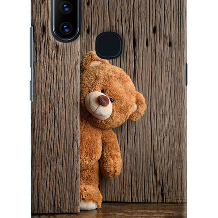 Teddy Wooden Vivo V15 Hard Case Back Cover by Casekaro