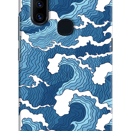 Blue Waves Vivo V15 Hard Case Back Cover by Casekaro