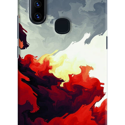 Fire Cloud Vivo V15 Hard Case Back Cover by Casekaro