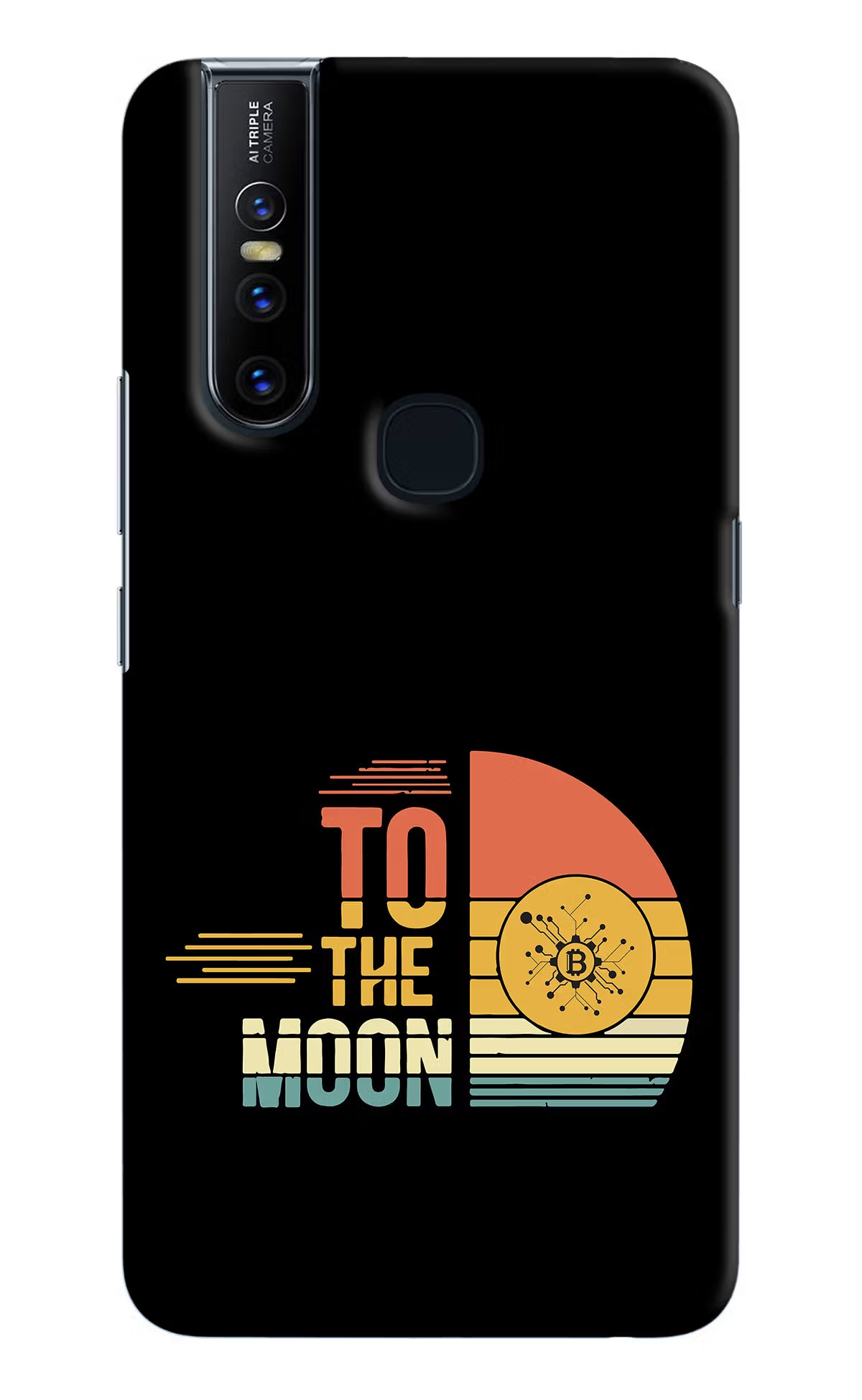 To the Moon Vivo V15 Hard Case Back Cover by Casekaro