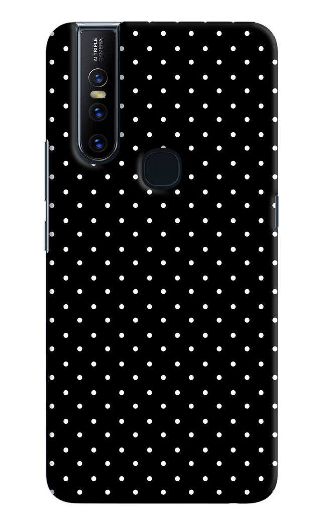 White Dots Vivo V15 Hard Case Back Cover by Casekaro