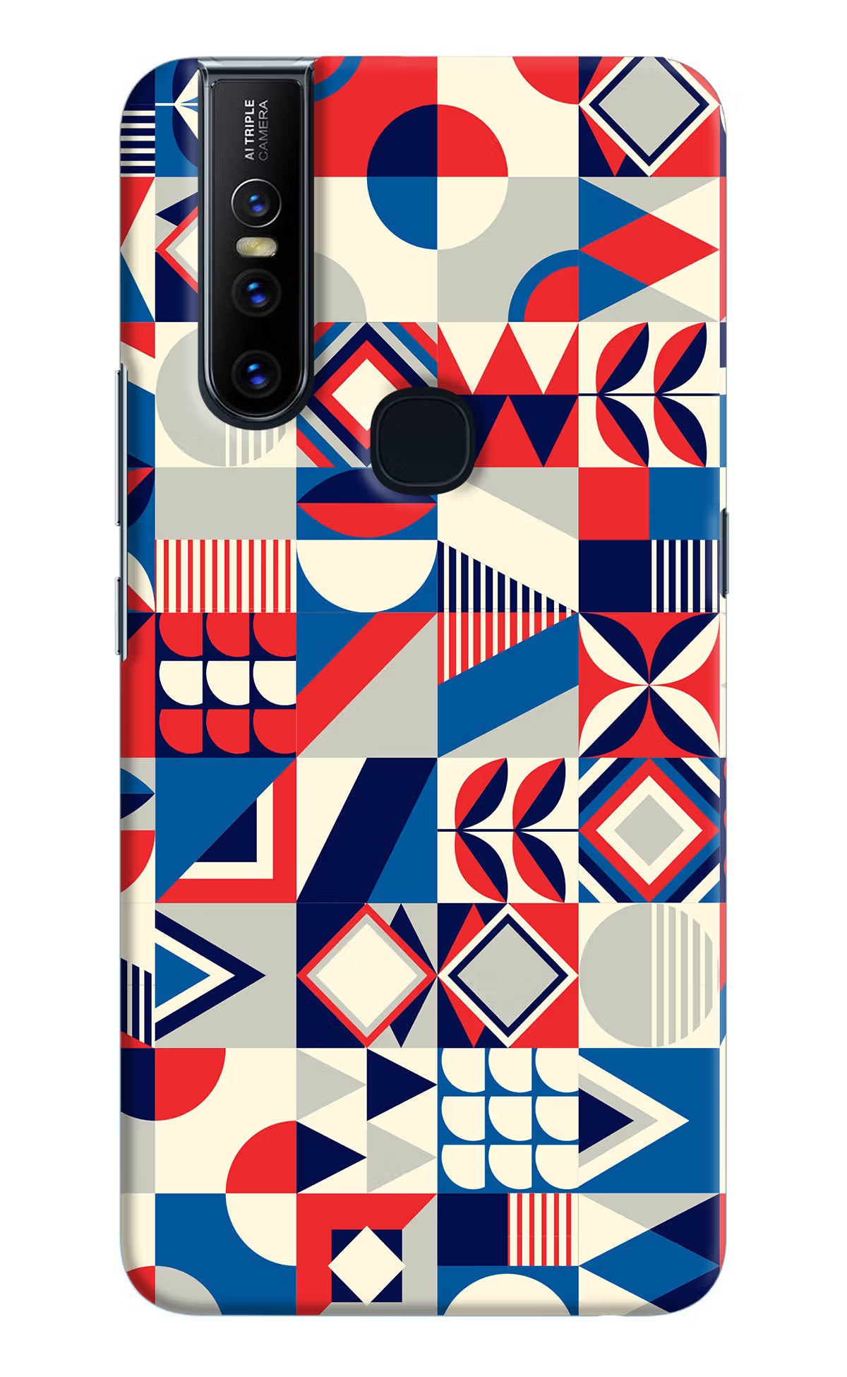 Colorful Pattern Vivo V15 Hard Case Back Cover by Casekaro