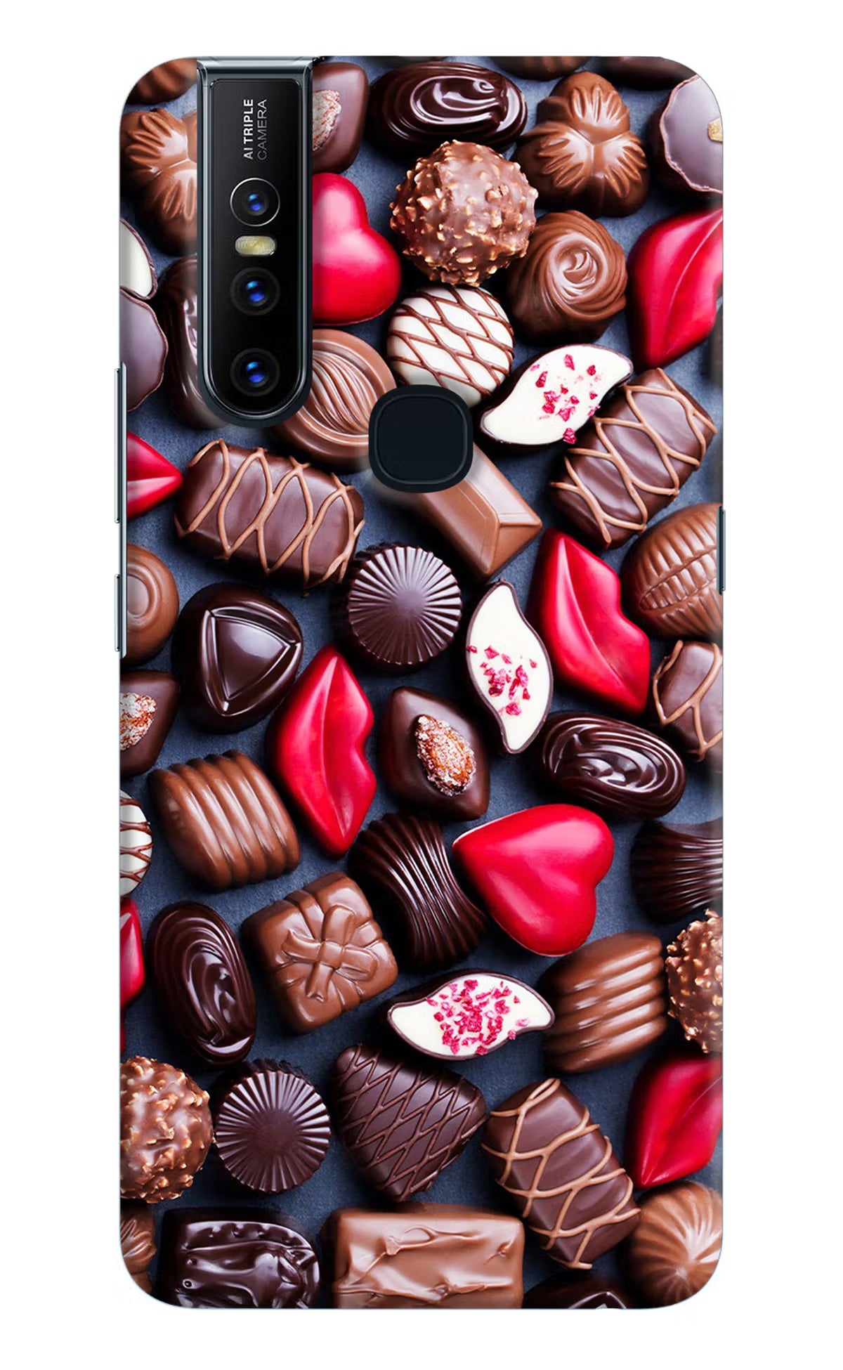 Chocolates Vivo V15 Hard Case Back Cover by Casekaro