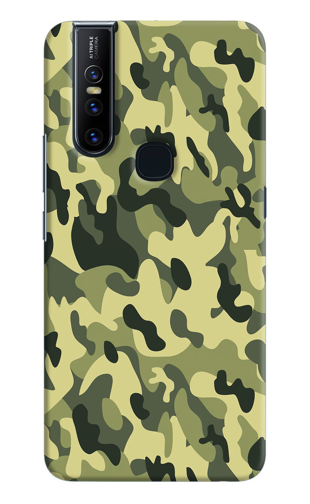 Camouflage Vivo V15 Hard Case Back Cover by Casekaro