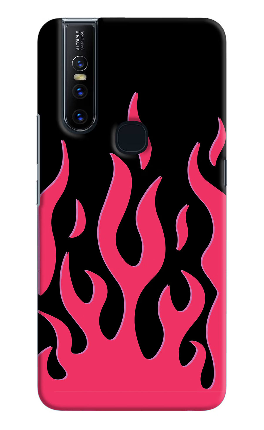 Fire Flames Vivo V15 Back Cover, Hard case