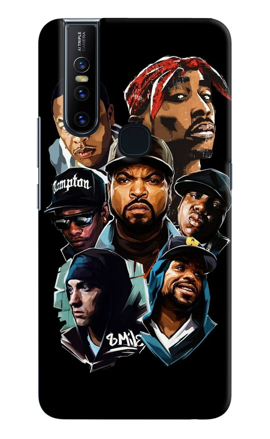 Rappers Vivo V15 Back Cover, Hard case