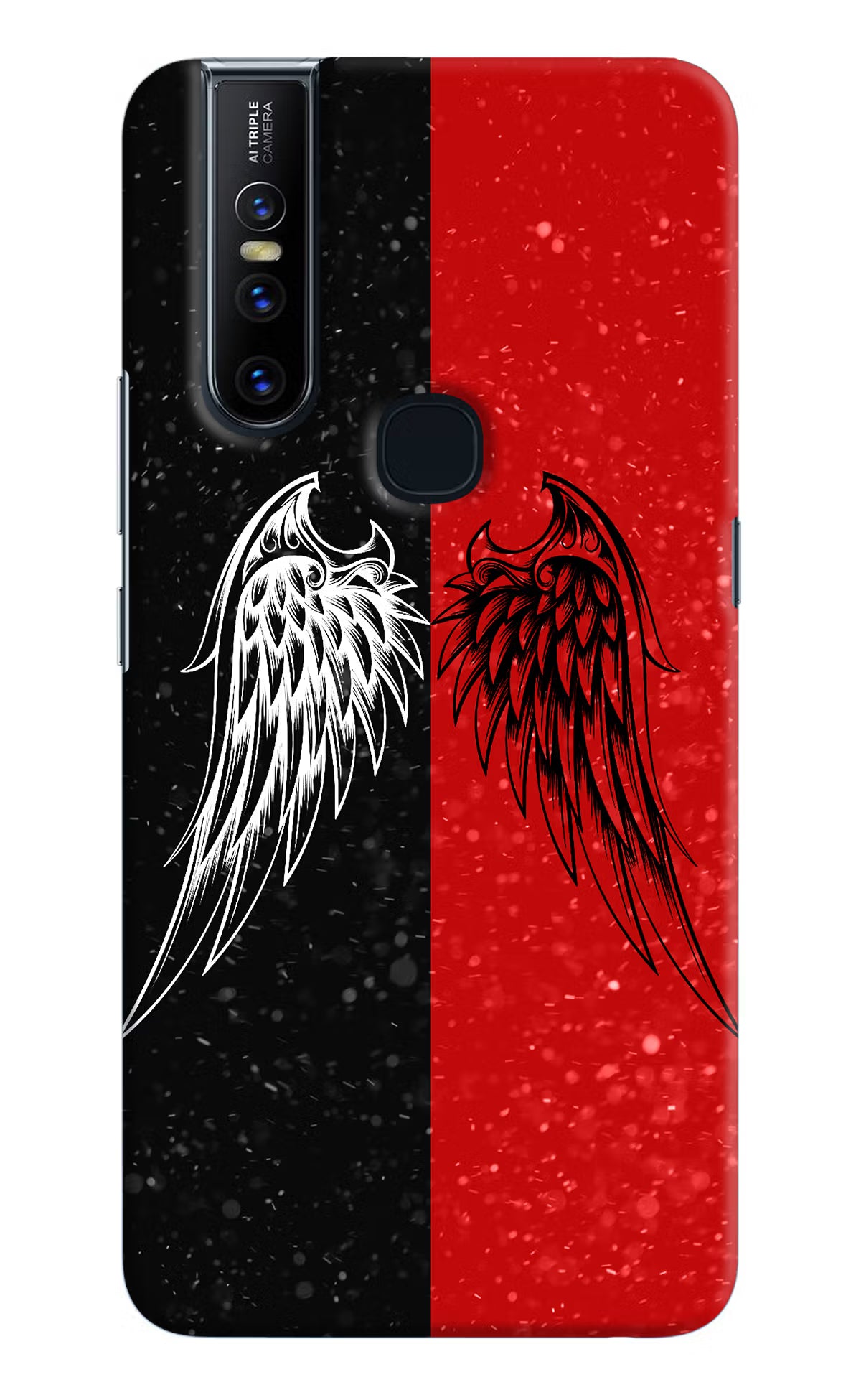 Wings Vivo V15 Hard Case Back Cover by Casekaro