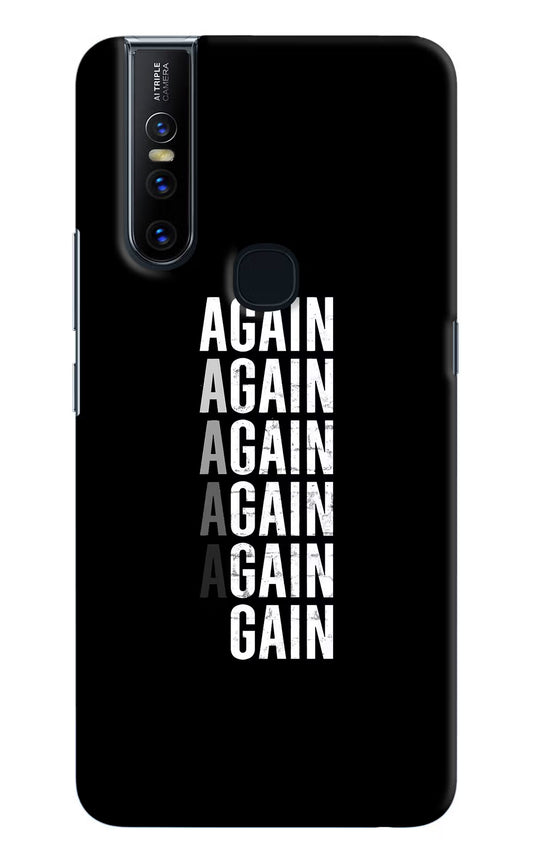 Again Again Gain Vivo V15 Hard Case Back Cover by Casekaro