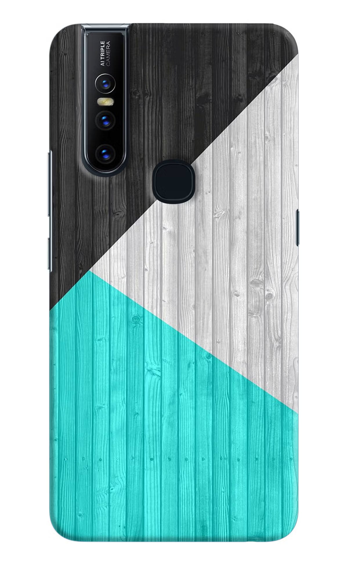 Wooden Abstract Vivo V15 Hard Case Back Cover by Casekaro