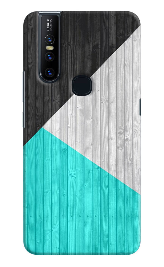 Wooden Abstract Vivo V15 Hard Case Back Cover by Casekaro
