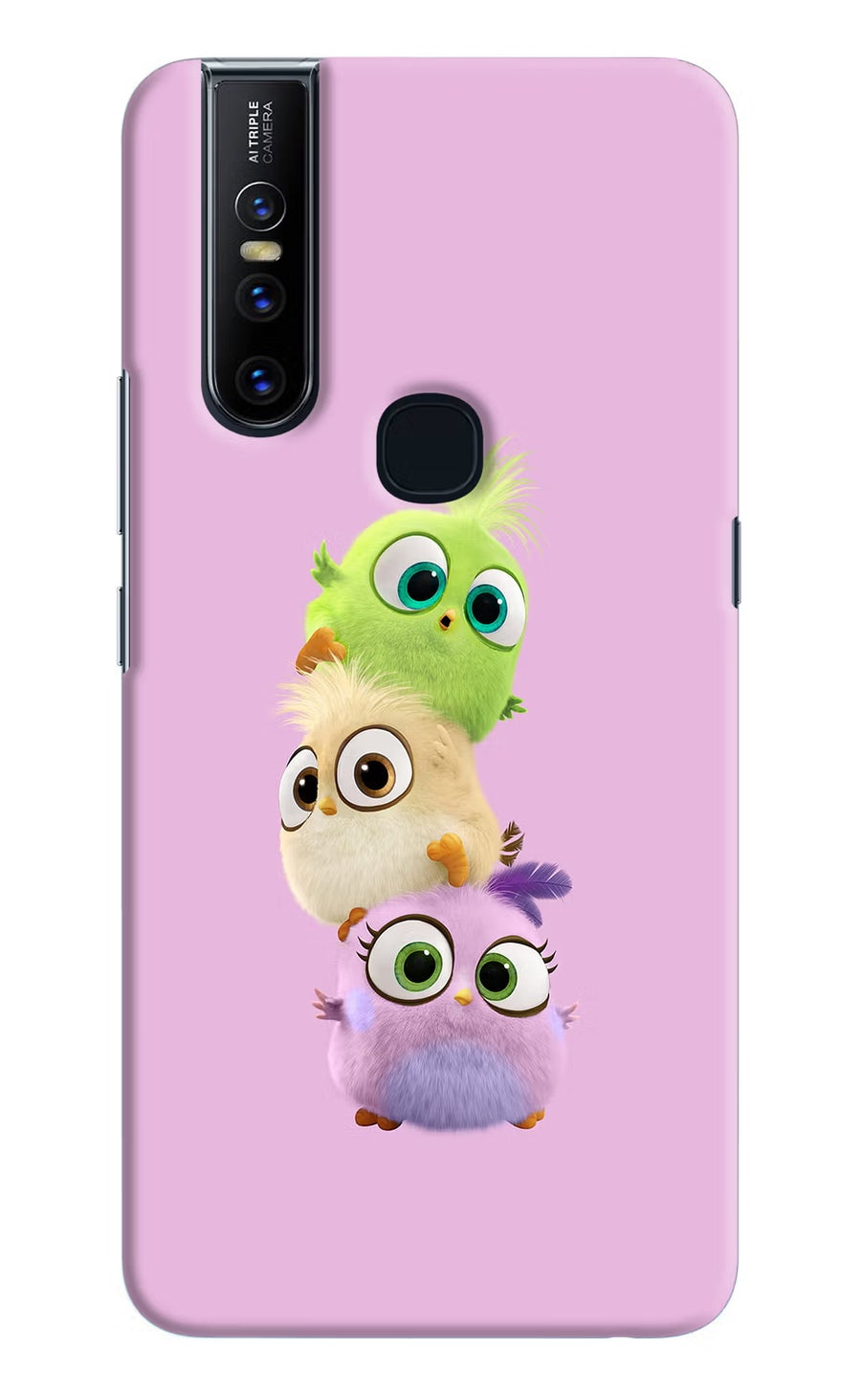 Cute Little Birds Vivo V15 Back Cover, Hard case