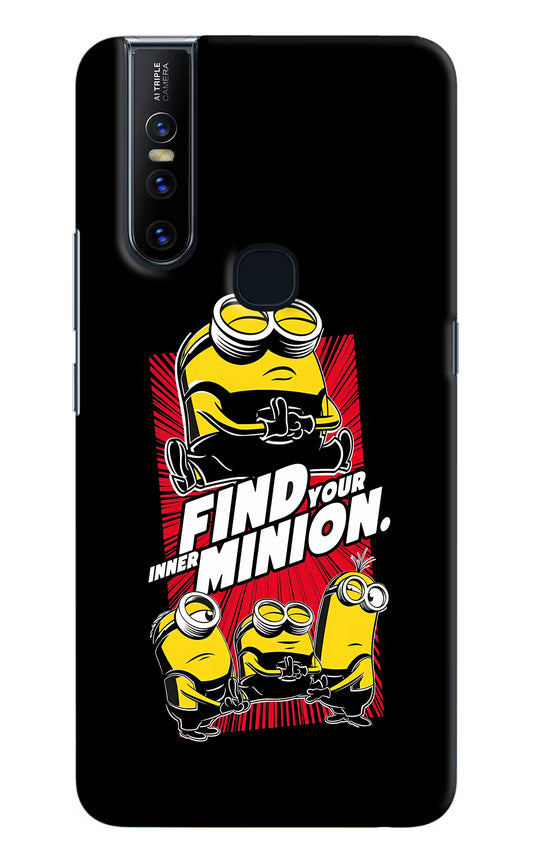 Find your inner Minion Vivo V15 Hard Case Back Cover by Casekaro