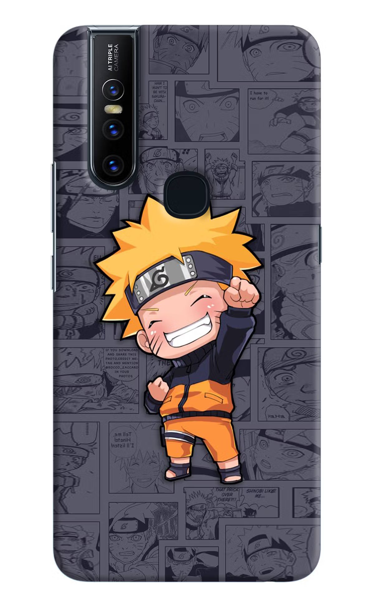 Chota Naruto Vivo V15 Hard Case Back Cover by Casekaro