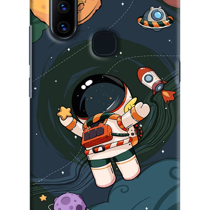 Cartoon Astronaut Vivo V15 Hard Case Back Cover by Casekaro