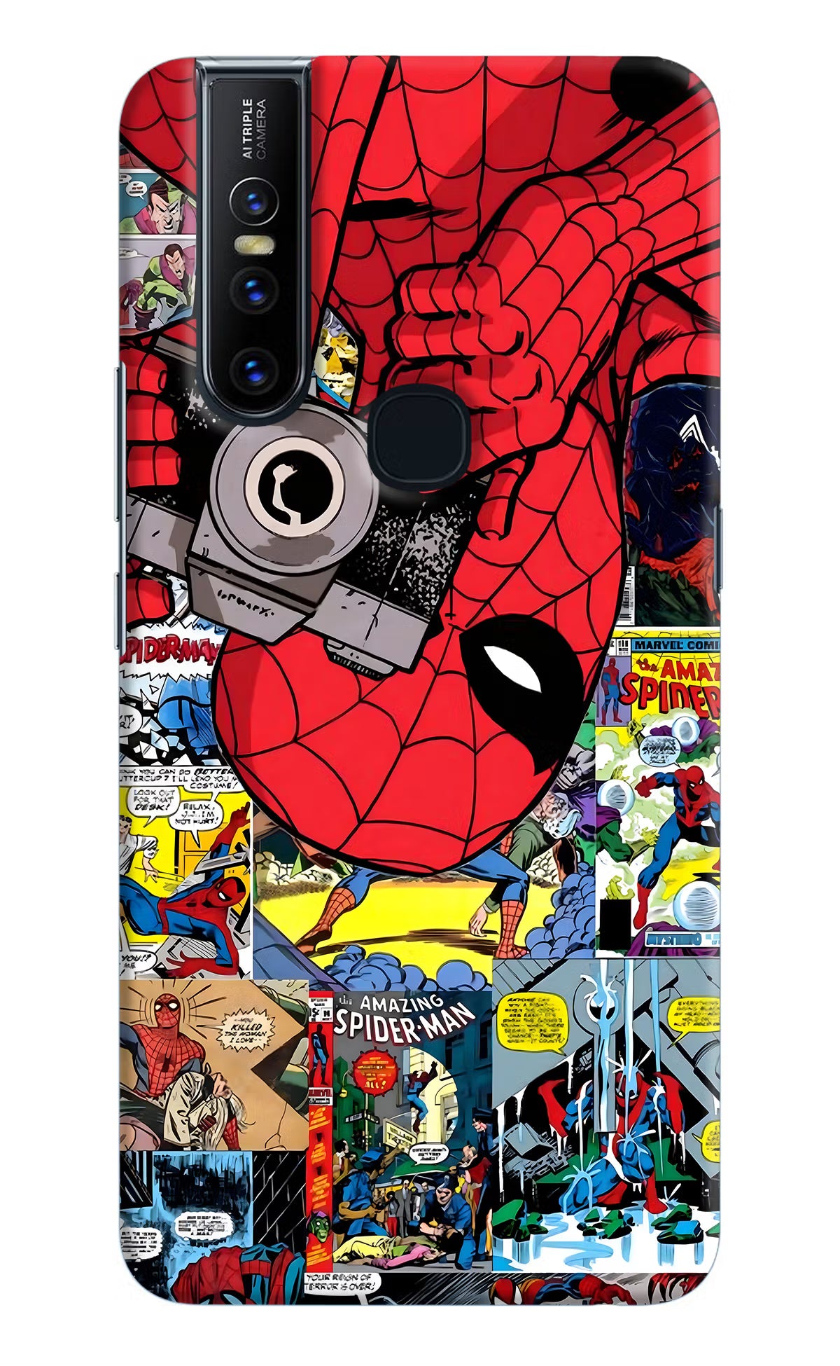 Spider Man Vivo V15 Hard Case Back Cover by Casekaro