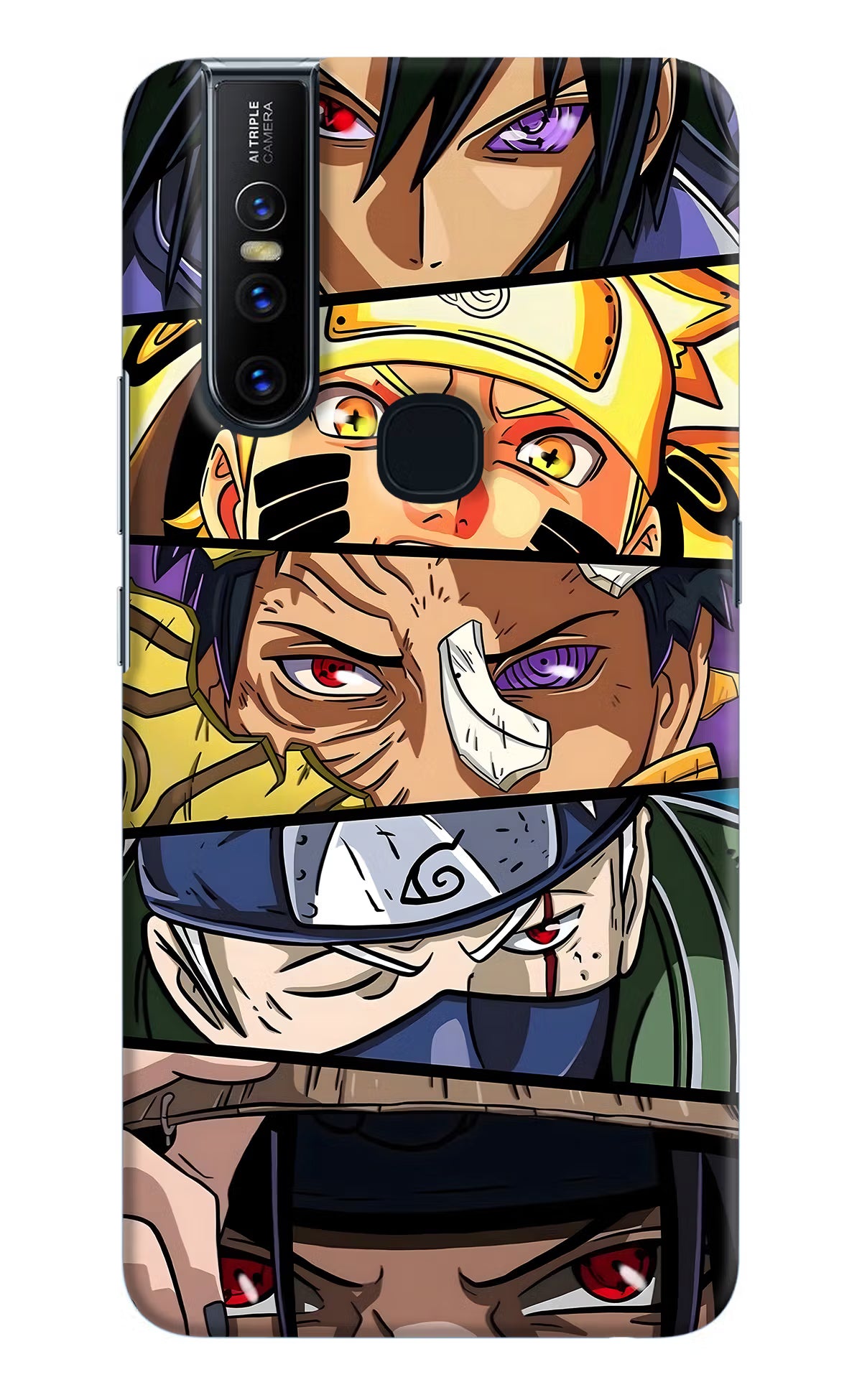 Naruto Character Vivo V15 Hard Case Back Cover by Casekaro