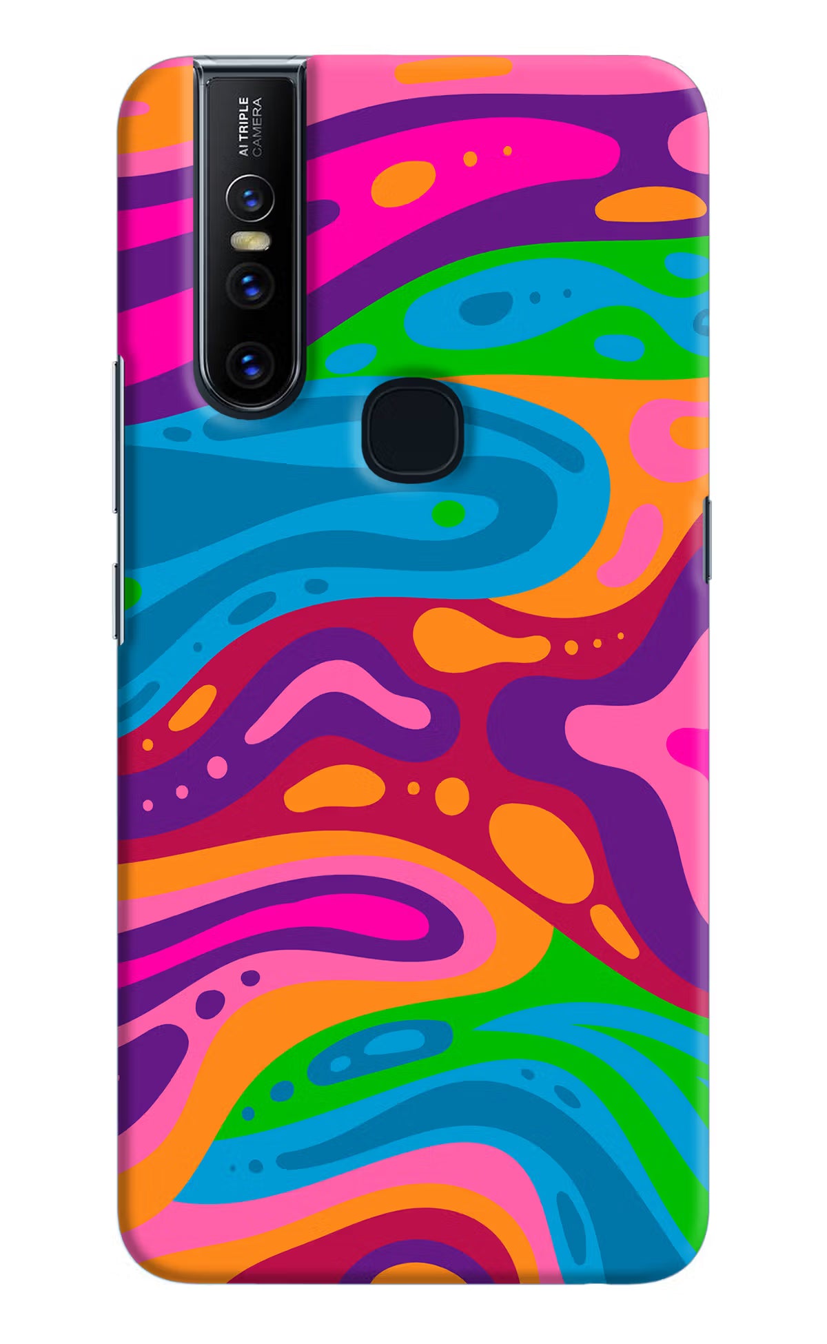Trippy Pattern Vivo V15 Hard Case Back Cover by Casekaro