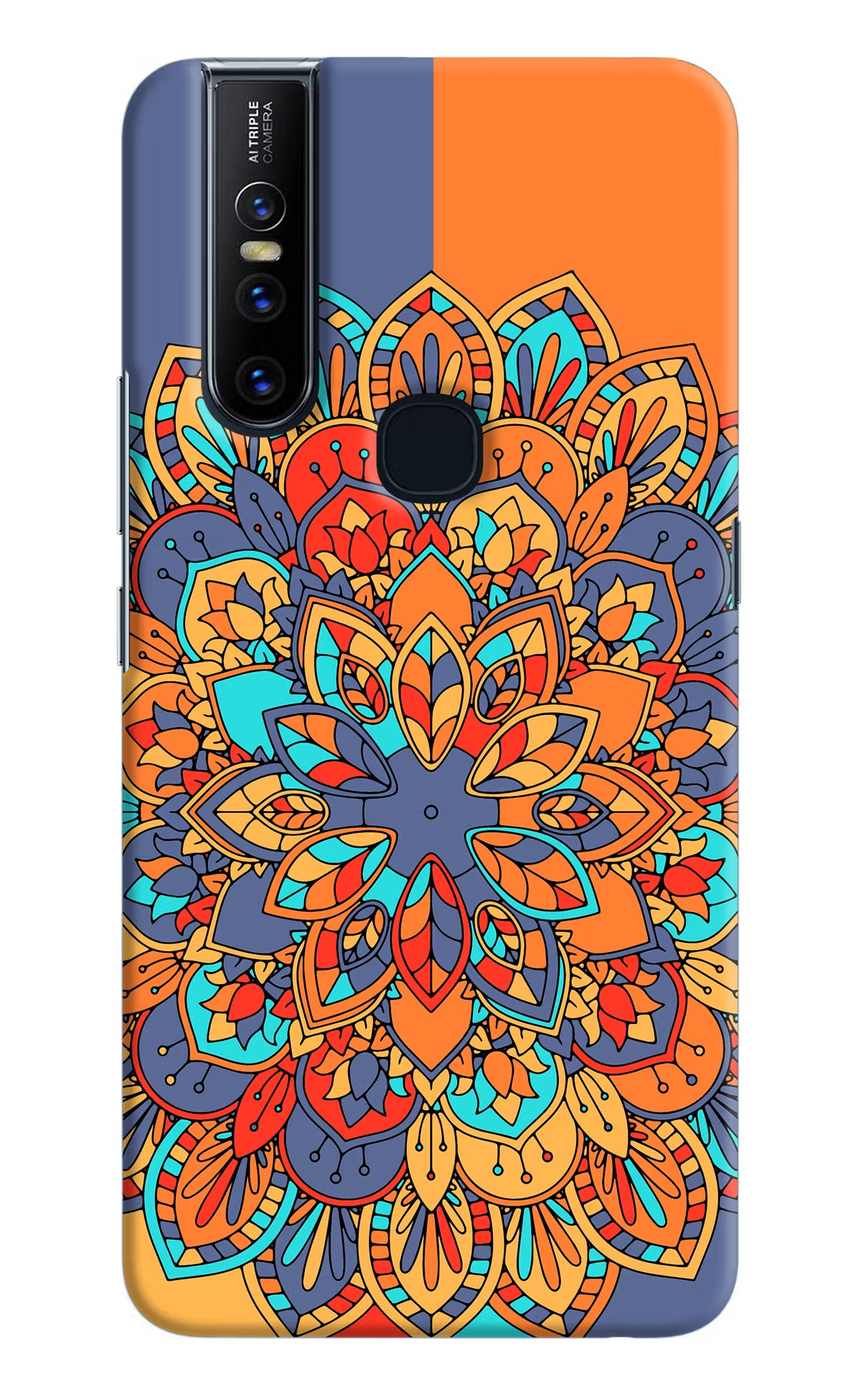Color Mandala Vivo V15 Hard Case Back Cover by Casekaro