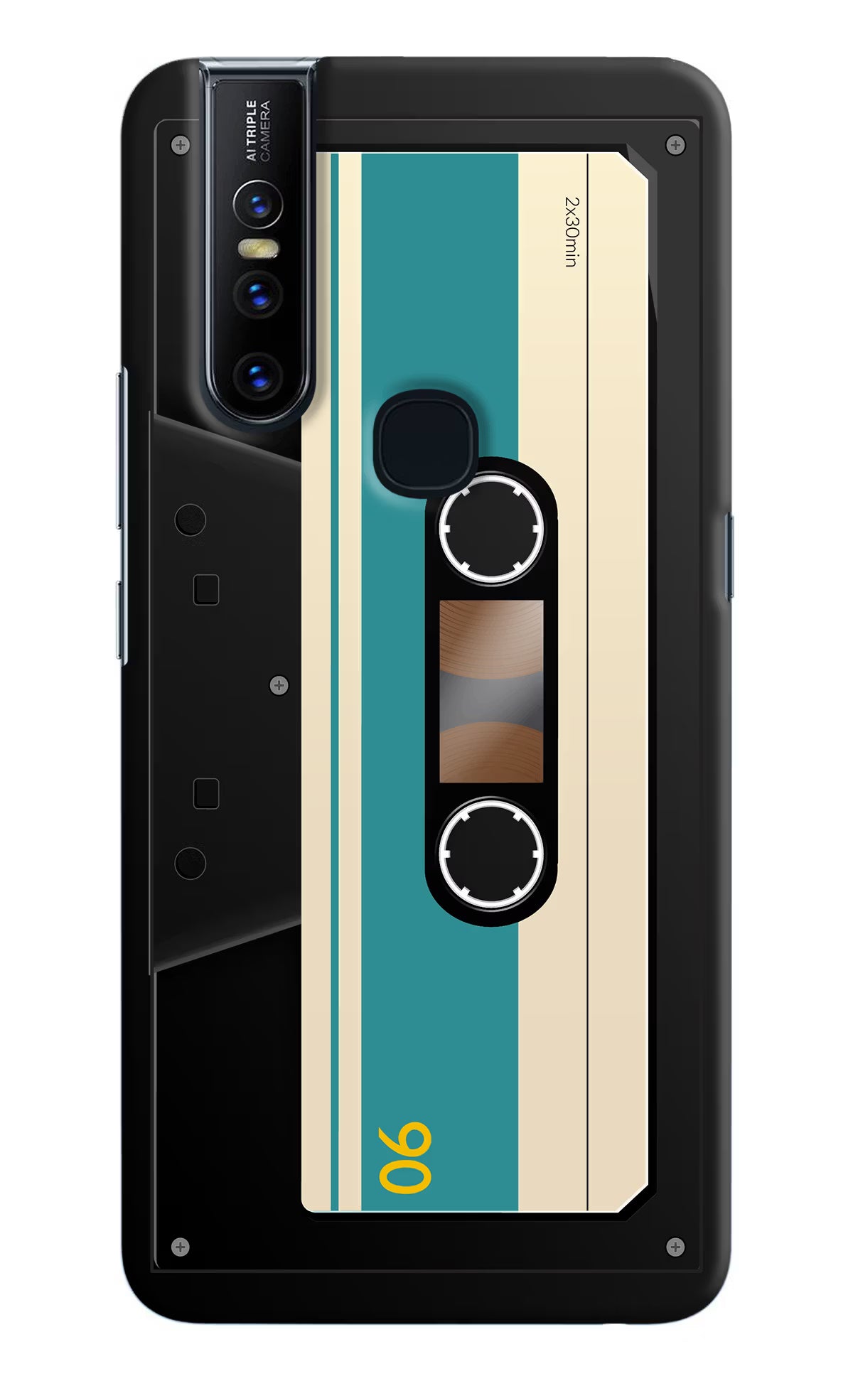 Cassette Vivo V15 Hard Case Back Cover by Casekaro