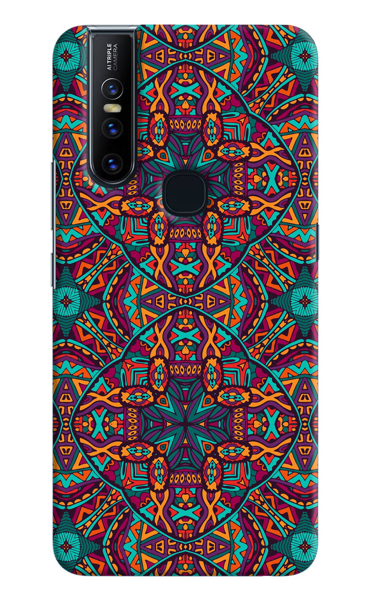 Colour Mandala Vivo V15 Hard Case Back Cover by Casekaro