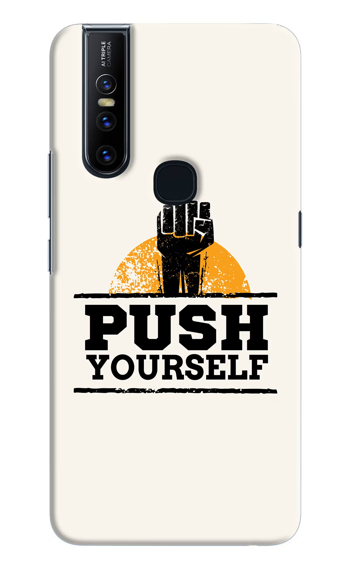 Push Yourself Vivo V15 Hard Case Back Cover by Casekaro