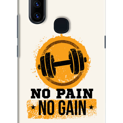 No Pain No Gain Vivo V15 Hard Case Back Cover by Casekaro