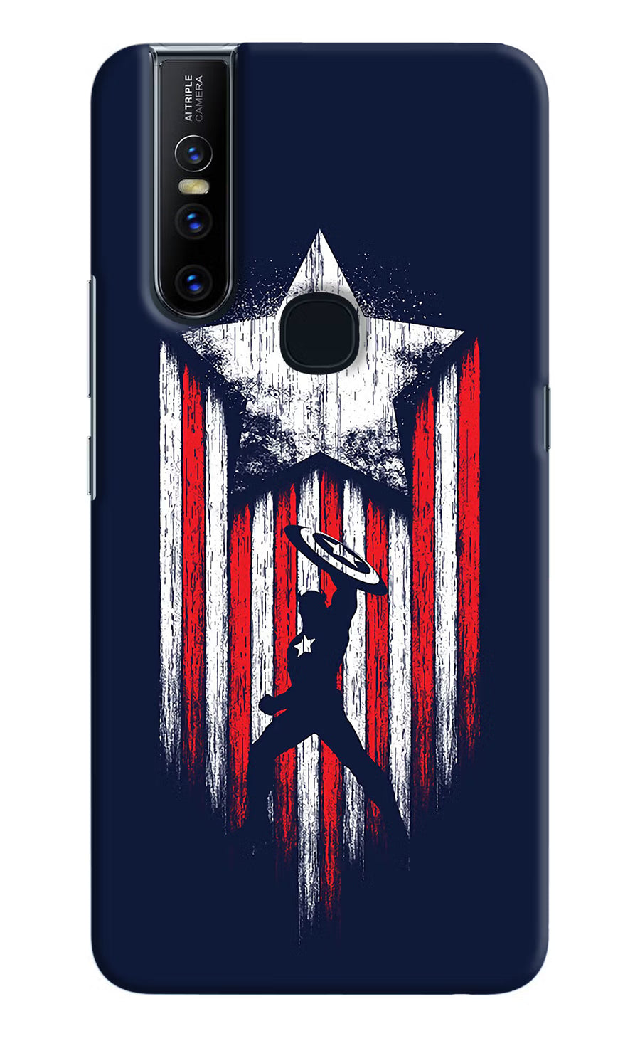 Captain America Marvel Art Vivo V15 Back Cover, Hard case