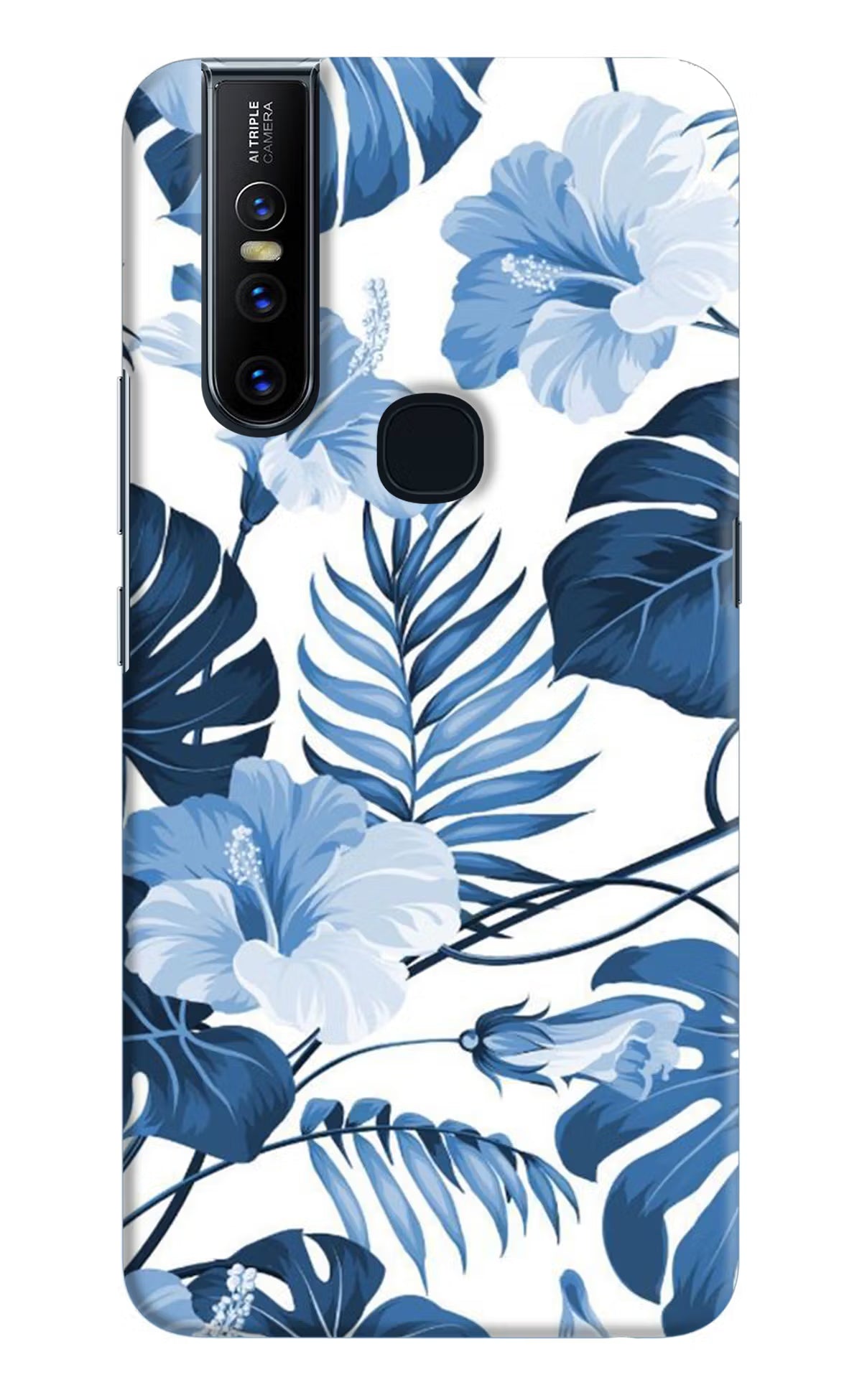 Fabric Art Vivo V15 Hard Case Back Cover by Casekaro