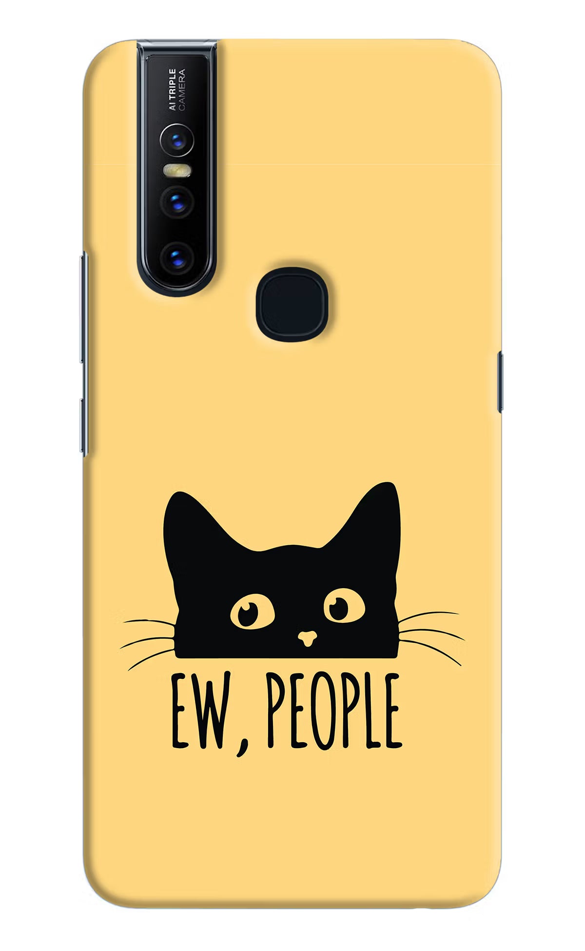 Ew People Catitude Vivo V15 Hard Case Back Cover by Casekaro