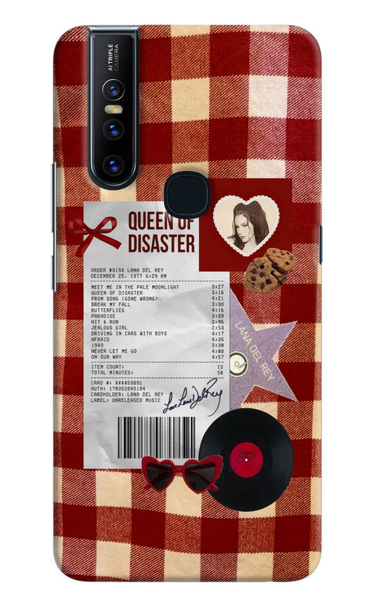 Queen of Disaster Vivo V15 Hard Case Back Cover by Casekaro