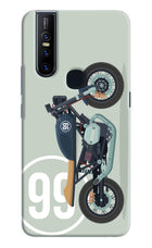 Classic Cafe Racer 99 Vivo V15 Hard Case Back Cover by Casekaro
