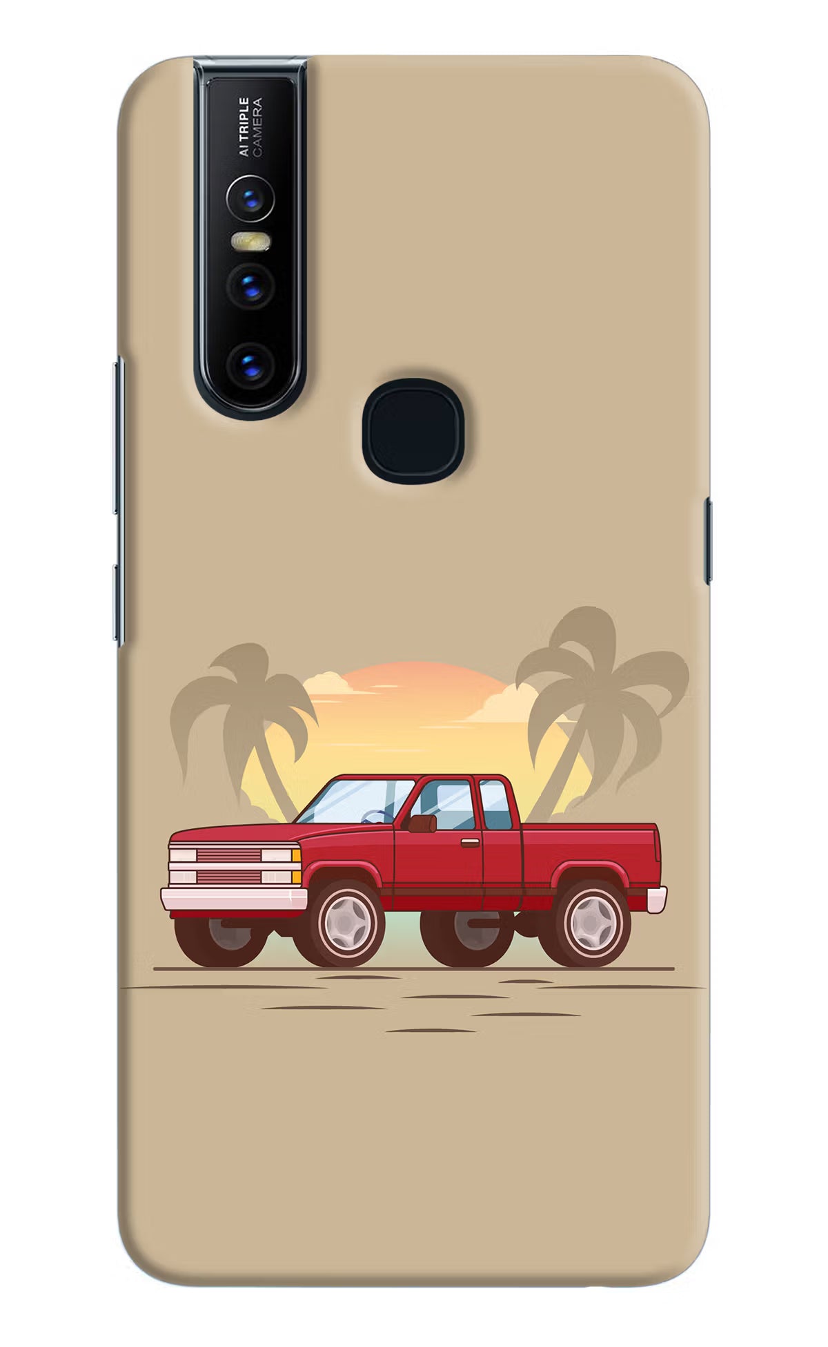 Desert Classic Drive Vivo V15 Hard Case Back Cover by Casekaro