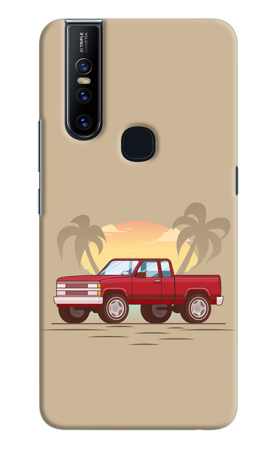 Desert Classic Drive Vivo V15 Back Cover, Hard case