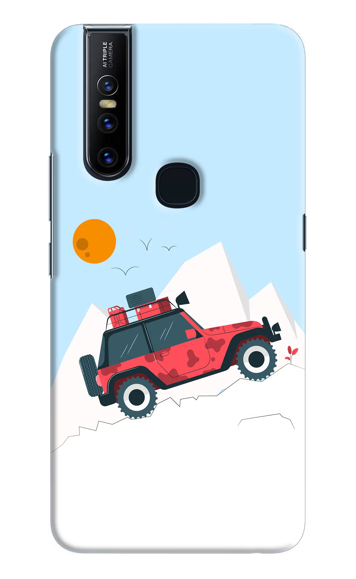 Mountain Trail Beast Vivo V15 Hard Case Back Cover by Casekaro