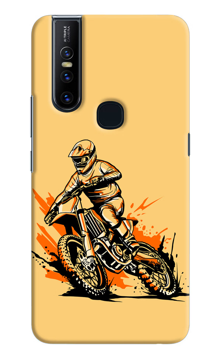 Off-Road Fury Vivo V15 Back Cover, Hard case
