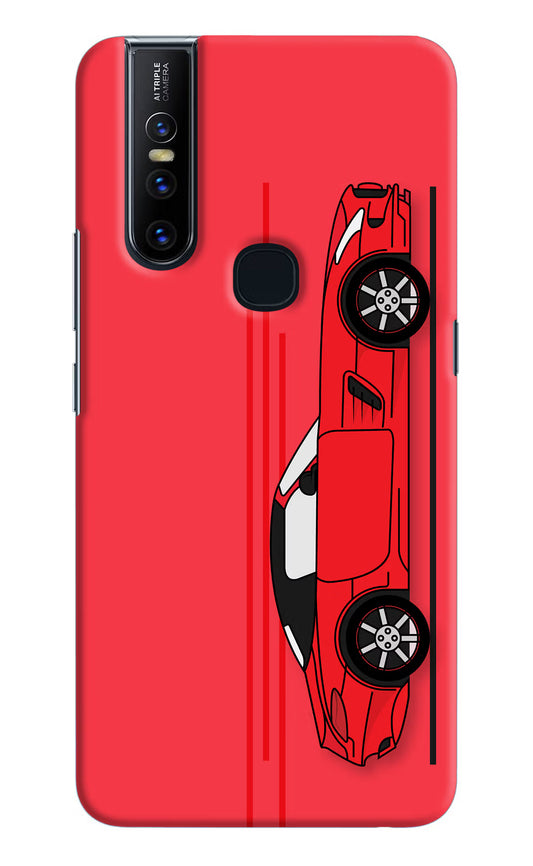 Red Velocity Vivo V15 Hard Case Back Cover by Casekaro