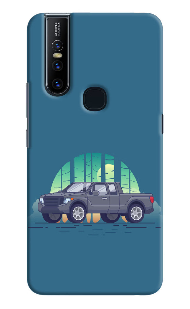 Retro Garage Vibe Vivo V15 Hard Case Back Cover by Casekaro