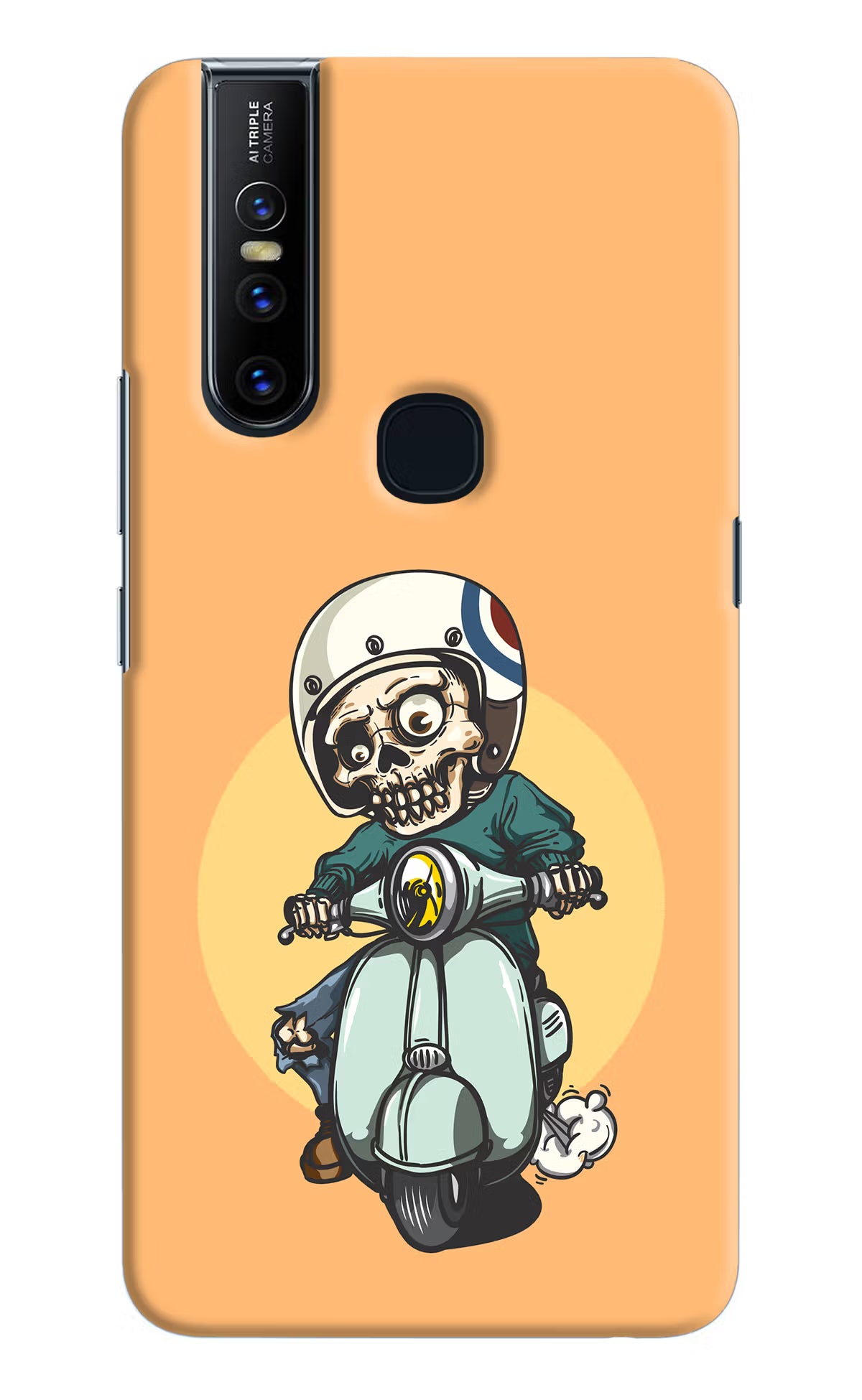 Undead Biker Vivo V15 Hard Case Back Cover by Casekaro