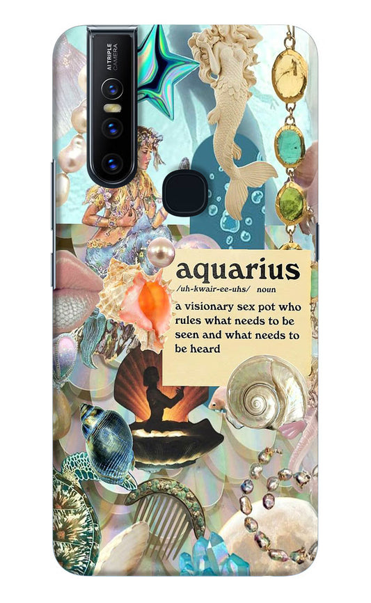 Aquarius Zodiac Vivo V15 Hard Case Back Cover by Casekaro