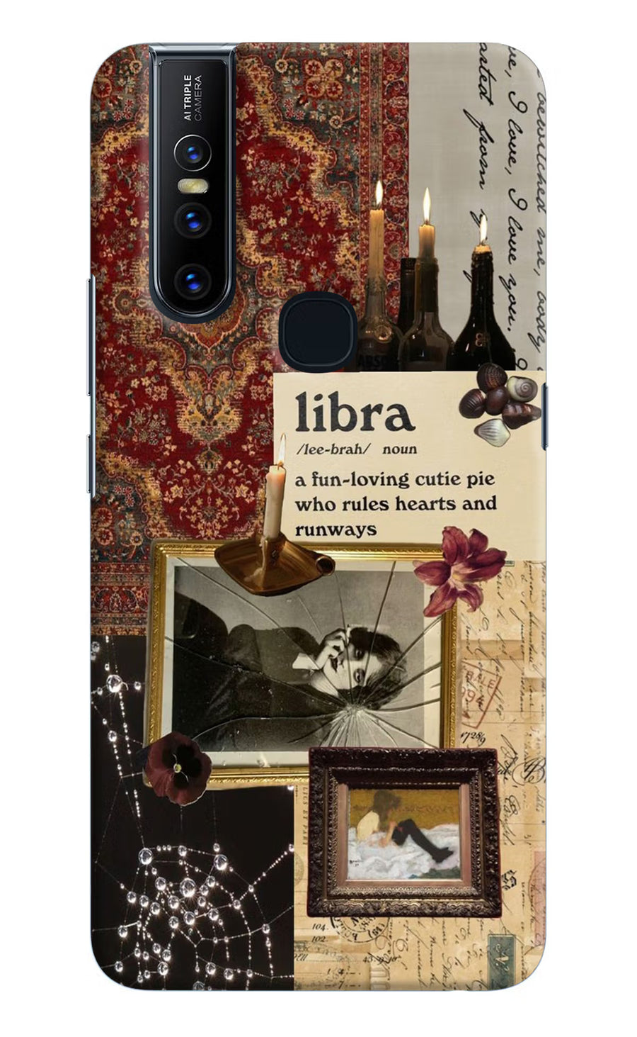 Libra Zodiac Vivo V15 Back Cover, Hard case