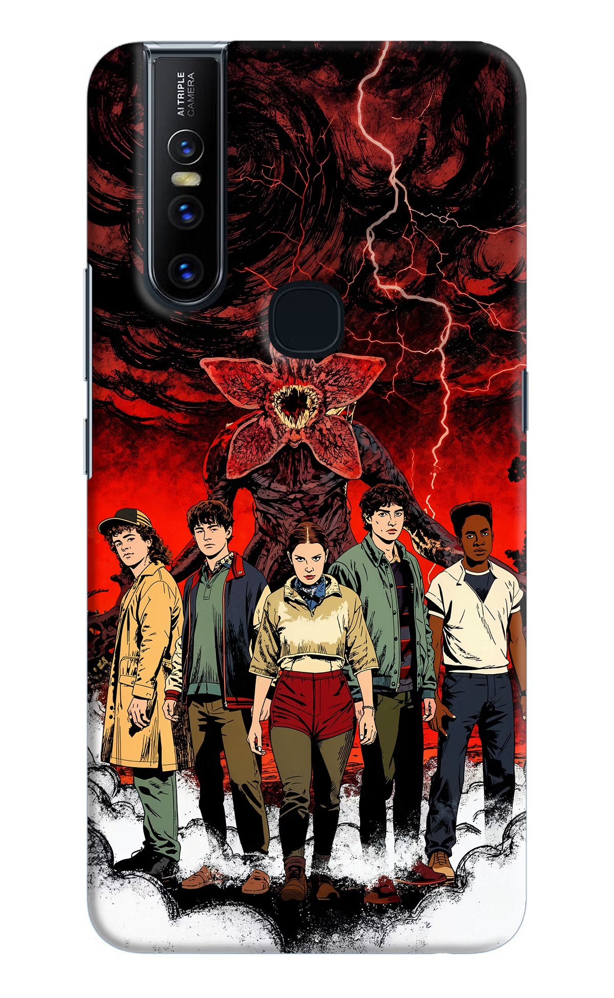 Ordinary Things Characters Vivo V15 Hard Case Back Cover by Casekaro