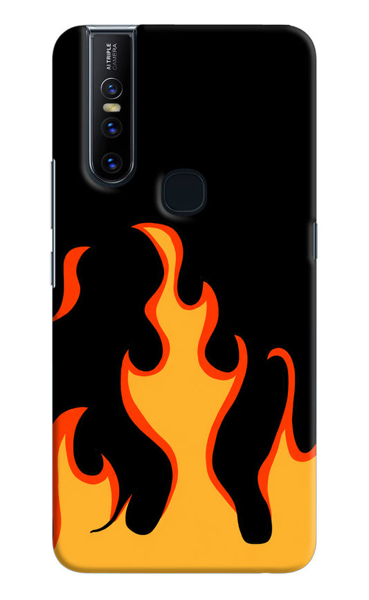 Fired Up – Black Vivo V15 Hard Case Back Cover by Casekaro
