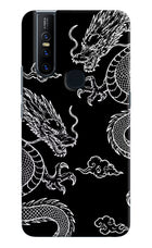 Twin Dragons Vivo V15 Hard Case Back Cover by Casekaro