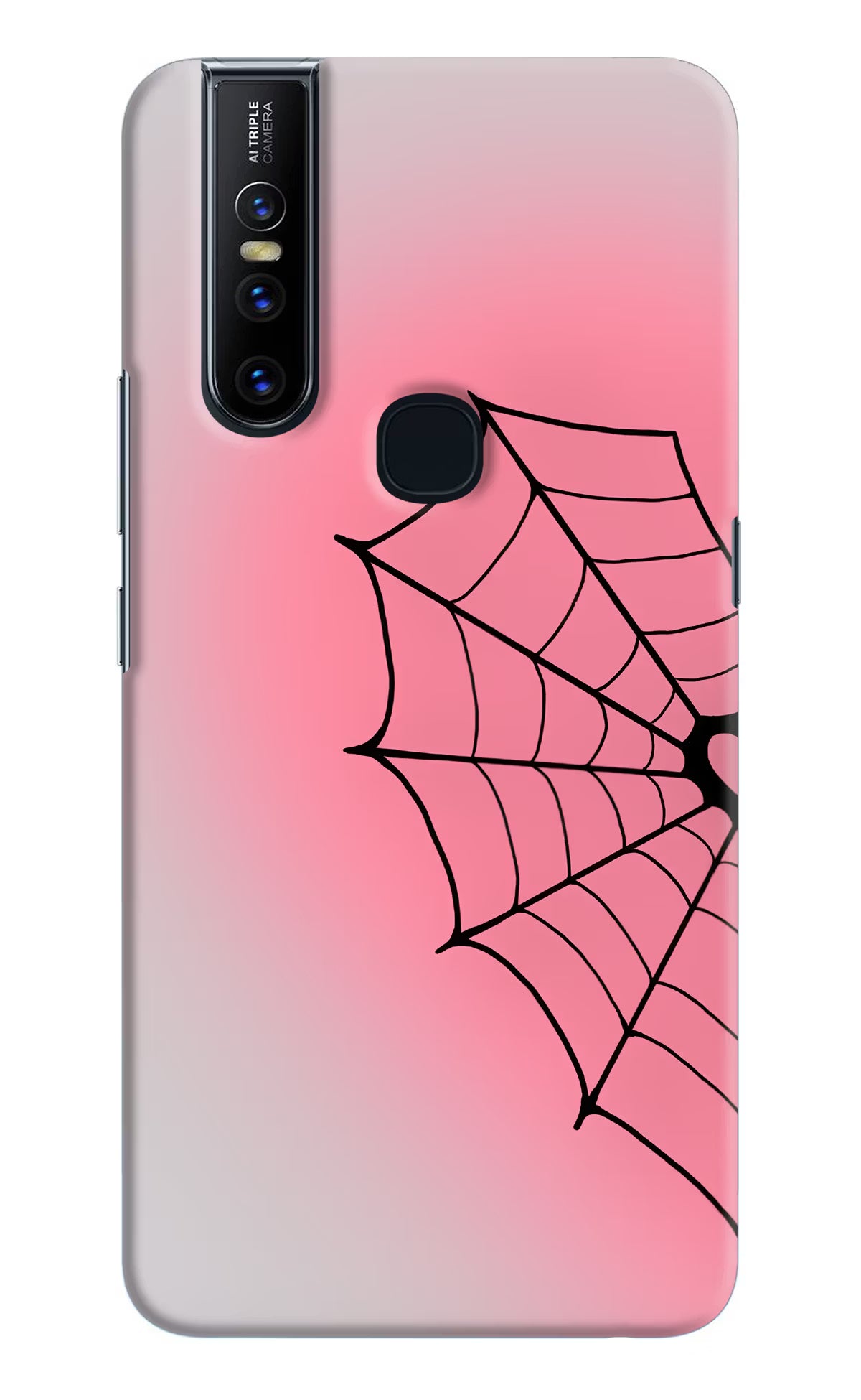 Pink Web Vivo V15 Back Cover